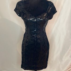 GUESS sequin snake print dress size 8